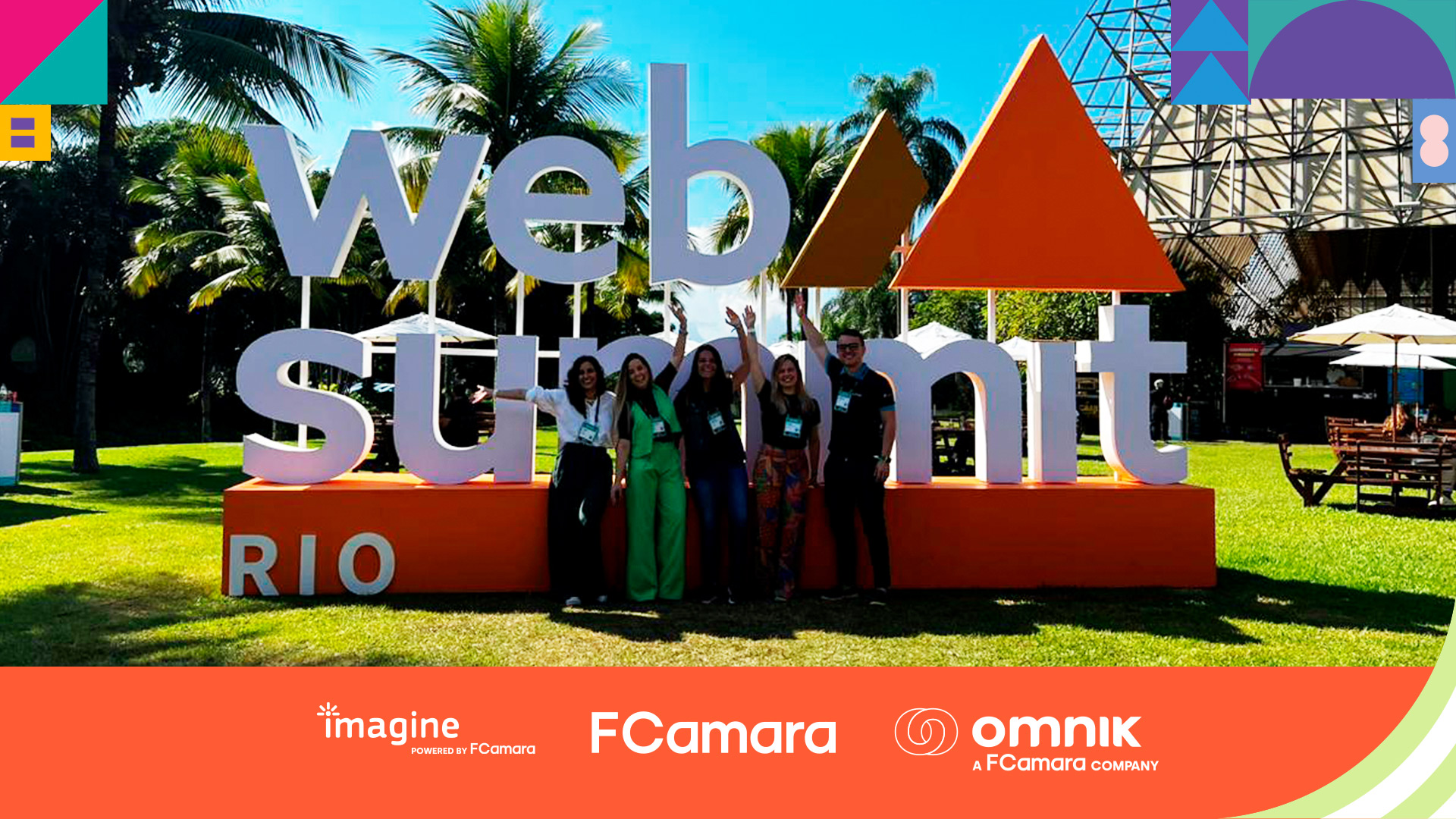 Foto dos especialistas FCamara no Web Summit Rio 2023