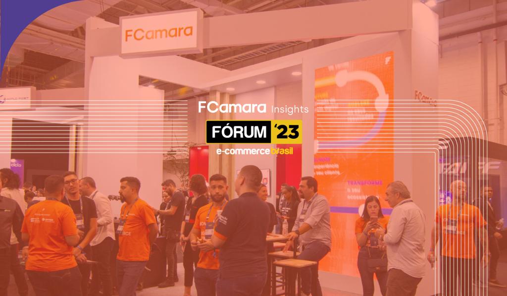 fotografia do estande da FCamara no Forum E-commerce 2023