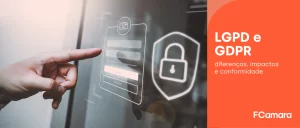 Imagem de tela de computador com símbolo de cadeado para representar LGPD e GDPR