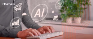 Colaborador utilizando ERP AI-Centric