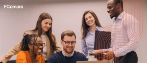 Equipe aprendendo sobre serviços inovadores